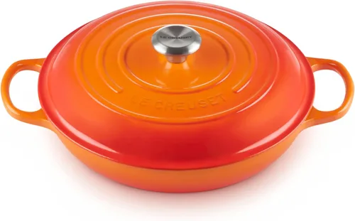 Vista 16 de Le Creuset Signature - Sartén de hierro fundido esmaltada con mango de hierro, 3,5 qt., alcachofa