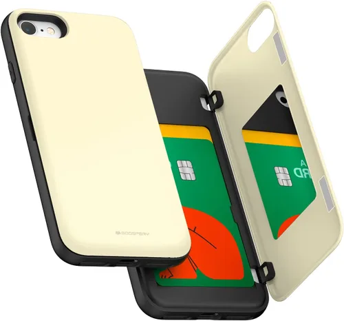 Vista 37 de GOOSPERY Funda para iPhone 8 Plus, iPhone 7 Plus con tarjetero y protector de doble capa, color negro