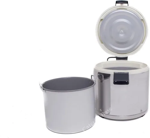 Vista 2 de Thunder Group SEJ22000 Calentador de arroz de acero inoxidable de 50 tazas