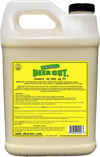 Vista 2 de Deer Out Repelente concentrado de ciervo de medio galón (64 oz)