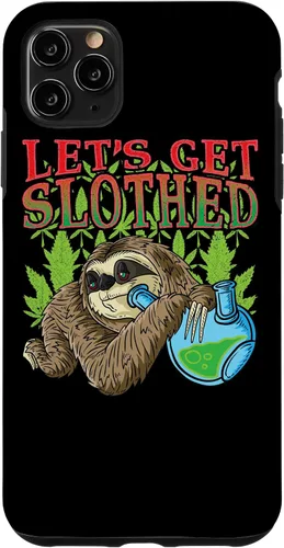 Vista 13 de Sloth Smokes Grass Shirt Marihuana Sloth Cannabis Stoner Case para iPhone 17