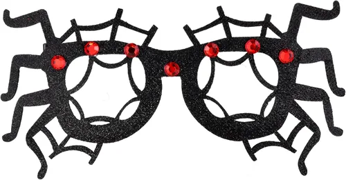 Vista 2 de Needzo Spider Party Glasses, Halloween Costume Essentials, Photo Booth Props and Favors