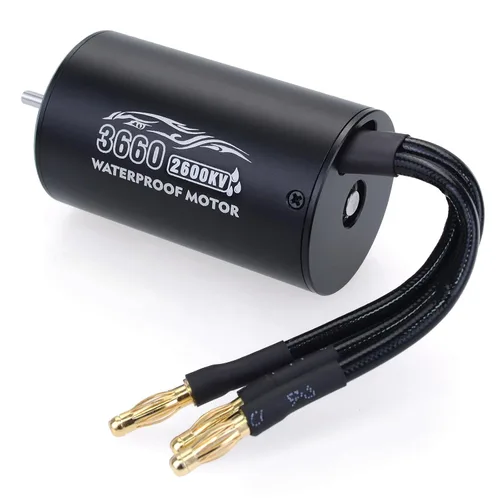 Vista 16 de SurpassHobby 3650 2300KV 0.125 in eje de alta velocidad impermeable motor para la mayoría de vehículos RC escala 1:10 camión actualización piezas