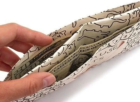 Vista 6 de Mighty Cartera de piel para hombre multicómic talla única