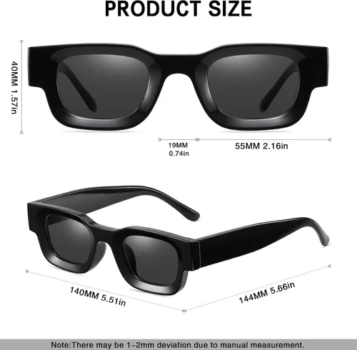 Vista 4 de YDAOWKN Polarized Sunglasses for Women Men Classic Retro Sun Glasses UV Protection Lens