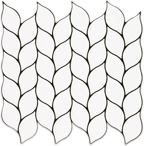 Vista 13 de Tilingview 10 piezas de azulejos de vinilo con diseño de hojas para despegar y pegar para salpicadero de cocina, azulejos autoadhesivos premium