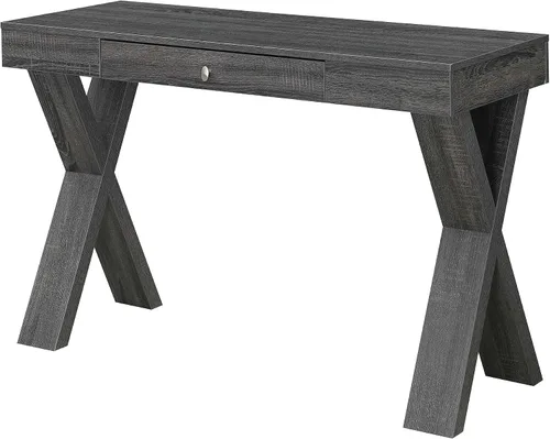 Vista 8 de Convenience Concepts Newport - Escritorio con 1 cajón, color marfil