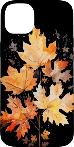 Vista 15 de iPhone 16 Autumn Leaves Watercolor Art Fall Season Thanksgiving Case
