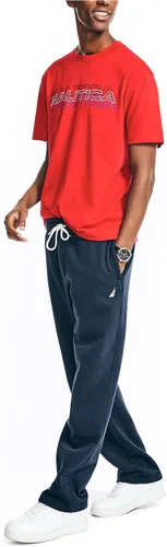 Vista 2 de Nautica Camiseta estampada con logotipo para hombre de forma sostenible