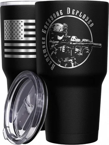 Vista 17 de We The People Holsters - Vaso térmico de 30 onzas, 0% Liberal, Negro