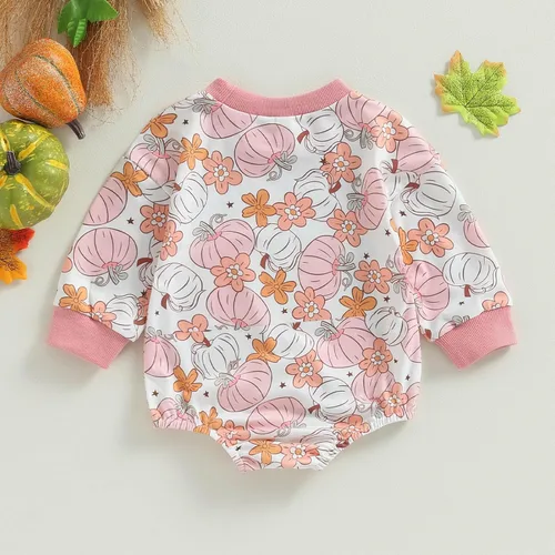 Vista 4 de Traje de bebé niña de San Patricio Nweborn, sudadera de manga larga, mameluco lindo con cuello redondo
