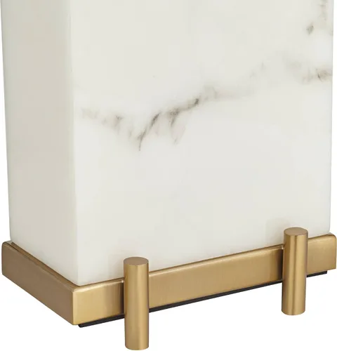 Vista 6 de Jules - Lámpara de mesa grande de 30 1/2 pulgadas, diseño de mármol