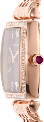 Vista 2 de Emporio Armani Reloj de acero inoxidable de dos manos para mujer modelo AR11488 Cuadrado de oro rosa
