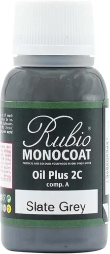 Vista 94 de Rubio Monocoat Muestra de Tinte y Acabado para Madera - Niebla 5% Aceite Plus Parte A Aceite de linaza para madera de secado rápido y ecológico