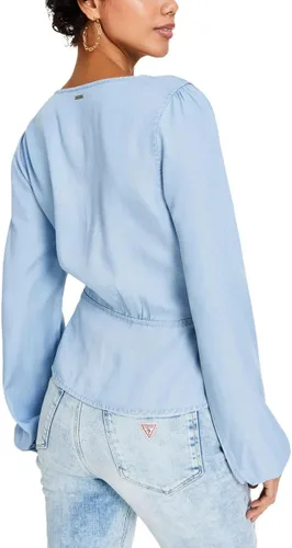 Vista 2 de GUESS Camisa Liza de manga larga para mujer