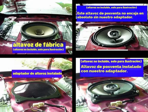Vista 2 de Anillos espaciadores adaptadores de altavoz compatibles con Camry 2002-2011 y Corolla 2003-2013 6x9 - SAK008_69-1 par