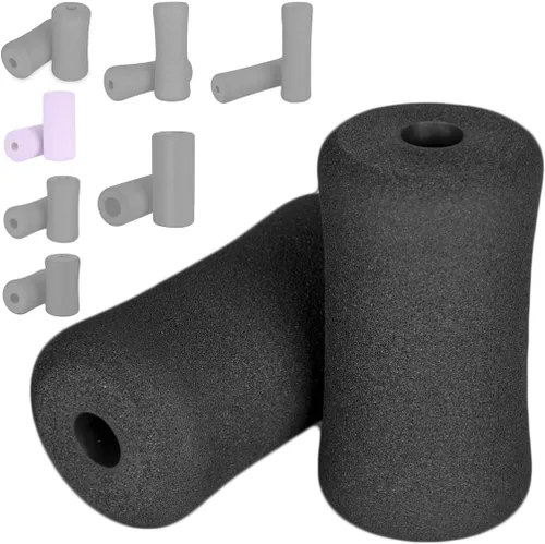Vista 12 de Par de Rodillos de Almohadillas de Espuma para Pies, Usado para Reemplazar Equipos de Ejercicio de Gimnasio, Adecuado para Varilla de 1 Pulgada
