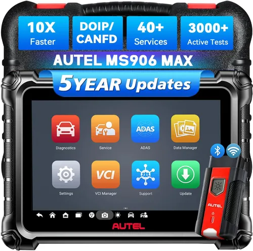 Vista 10 de Autel Escáner MaxiSys MS906MAX OBD2, mucho mejor que MS906 Pro, 2026 MS906 MAX hasta MS906S MS906BT MS908, codificación ECU, 3000+ prueba activa