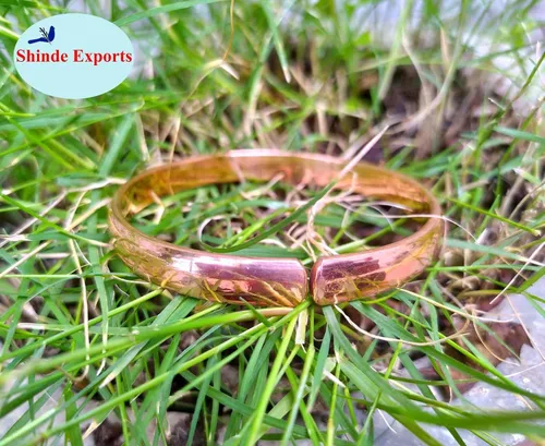 Vista 5 de SHINDE EXPORTS Pulseras kada de cobre puro para hombre y mujer