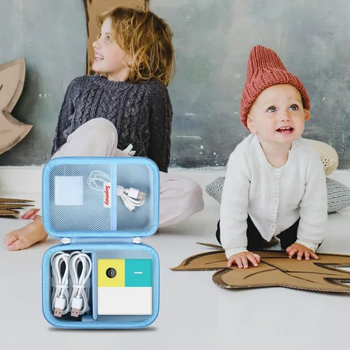 Vista 6 de Estuche rígido de transporte compatible con el sistema de juegos Nex Playground, noche de juegos familiares en interiores, soporte de almacenamiento