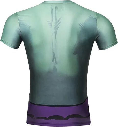 Vista 2 de Camiseta de compresión para hombre de manga corta para correr