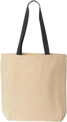 Vista 6 de shop4ever Bolso de compras reutilizable de lona de algodón con diseño de bandera de oso de California, mango
