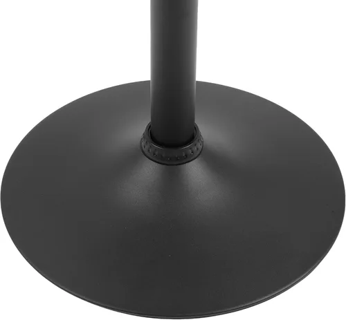 Vista 8 de NOBPEINT Taburete de bar giratorio ajustable cromado contemporáneo con base negra, juego de 2, color negro