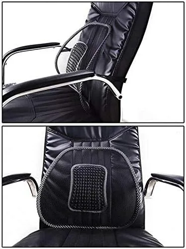 Vista 7 de Increíble cojín de ventilación de malla trasera lumbar soporte coche oficina casa silla asiento negro durable