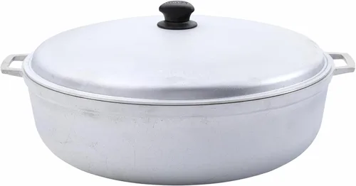 Vista 9 de IMUSA Caldero - Olla con tapa de aluminio de 2 cuartos de galón, aluminio fundido, perfecta para servir grupos pequeños, asas remachadas, fabricada