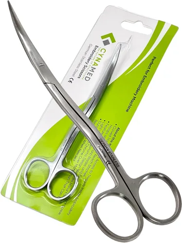 Vista 5 de 1 EA - Tijeras profesionales de bordado de máquina de doble curva, mango doblado de doble curva, 6 pulgadas, suministros de tijeras de bordado