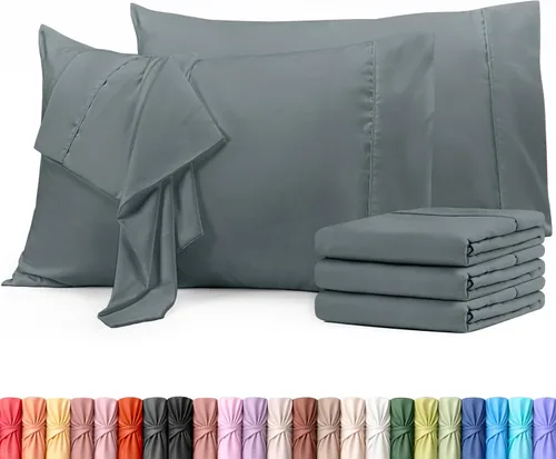 Vista 65 de Utopia Bedding - Juego de 2 fundas de almohada tamaño estándar, con cierre de sobre, tela de microfibra cepillada suave, resistentes al encogimiento