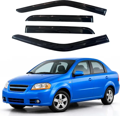 Vista 263 de Visera de ventana IG para Ford Focus Sedán y Hatchback 2012-2018, Protector de ventana lateral para lluvia y viento estilo Mugen, extra duradero
