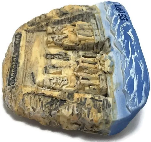 Vista 3 de WitnyStore Tiny The Great Temple of Abu Simbel, Egipto África Atracciones turísticas Resina Refrigerador Imán Viajero Recuerdo Regalo Memento 3D