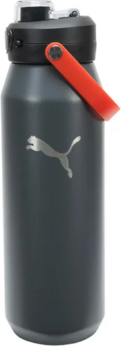 Vista 17 de PUMA Botella de agua de acero inoxidable aislada de 32 onzas unisex para adultos con asa de transporte