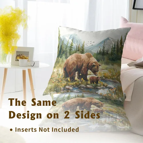 Vista 244 de Giwawa Juego de 2 fundas de almohada decorativas con diseño floral de girasol de 16 x 16 pulgadas, fundas de cojín decorativas para el hogar, sofá