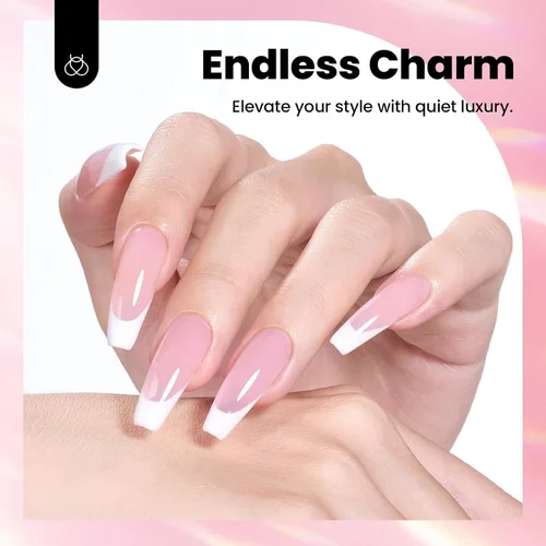 Vista 51 de Beetles Kit de Gel Duro para Uñas Clásico Neutro 3 Colores 9 en 1 Extensión de Uñas Esculpido de Alta Dureza para Profesionales de Salón Gel