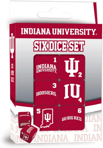 Vista 14 de MasterPieces Game Day - NCAA Alabama Crimson Tide - Juego de 6 dados con logotipo del equipo, tamaño estándar D6