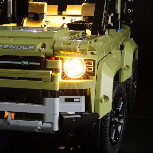 Vista 5 de BRIKSMAX Kit de iluminación LED para Land Rover Defender - Compatible con el modelo de bloques de construcción Lego 42110 - No incluye el juego