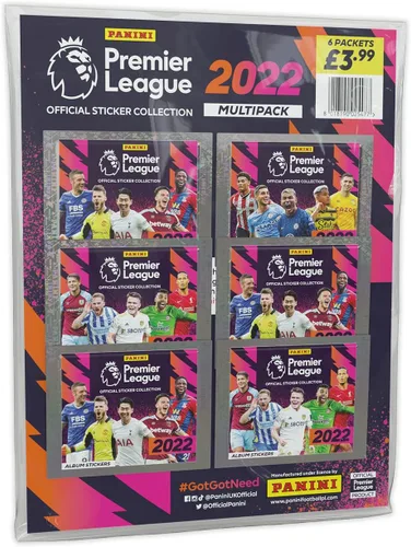 Vista 9 de Panini Colección de calcomanías de la Premier League 2022 (100 paquetes)