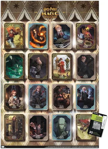 Vista 7 de Trends International Harry Potter: Magic Awakened - Póster de pared de rejilla, 14.725 x 22.375 pulgadas, paquete de póster y alfiler de empuje