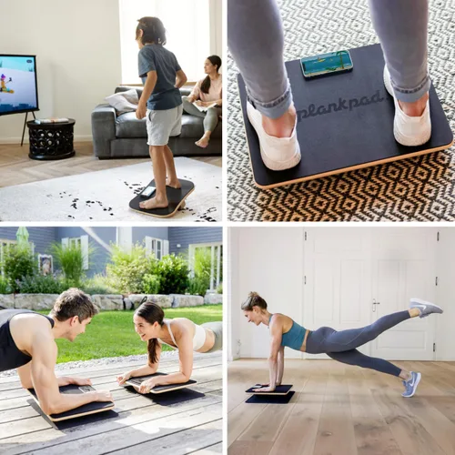 Vista 8 de Plankpad PRO Ponte en forma jugando juegos y haciendo entrenamientos; tabla de plank y tabla de equilibrio con aplicación gratuita para iOS/Android