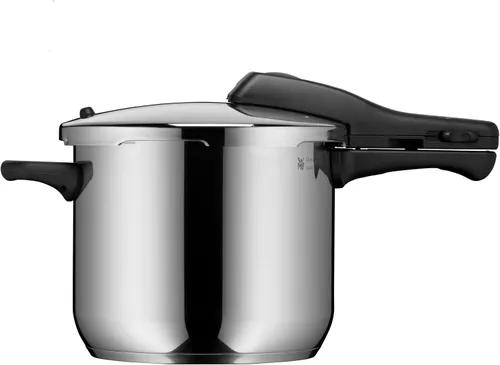 Vista 6 de WMF Perfect Rapid Cooker - Olla rápida de 8.7 in de diámetro, 6 litros y medio, con protección contra llamas, acero inoxidable Cromargan apto