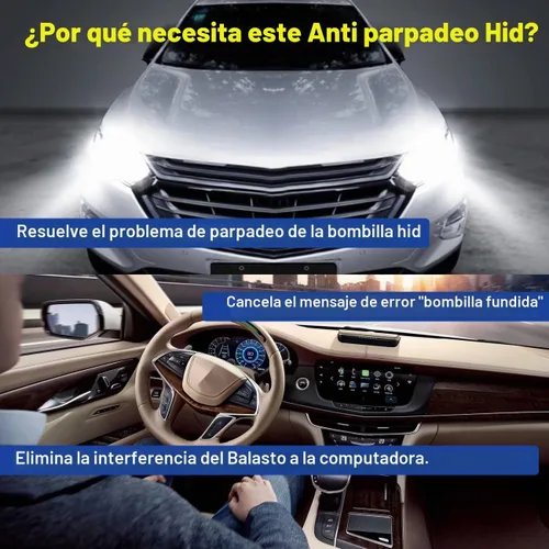 Vista 4 de Condensador de cancelación de advertencia HID antiparpadeo, decodificador de código de error (paquete de 2)