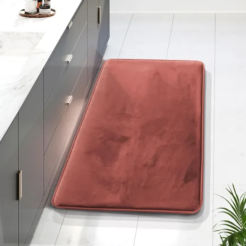 Vista 101 de Clara Clark tapete para baño, regadera o tina, de gomaespuma, negro, antiderrapante Camel Oro