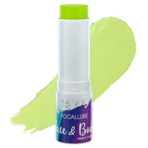 Vista 7 de FOCALLURE Barra de pintura facial y corporal, barra negra para deportes, kit de pintura facial profesional hipoalergénica, maquillaje