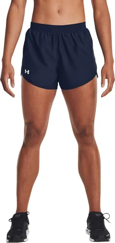 Vista 9 de Under Armour Women's Fly by 2.0 Running Shorts (027) negro / azul glaciar / reflectante