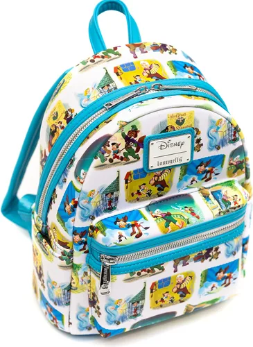 Vista 5 de Loungefly Disney Mini Mochila Pinocho Little Golden Books AOP Multicolor