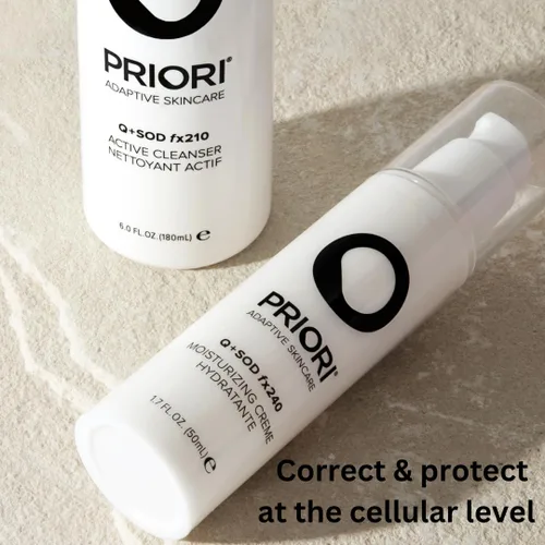 Vista 5 de PRIORI Skincare Limpiador facial activo con CoQ10 para limpieza profunda, refinación de poros, hidratante antioxidante, lavado facial con ácido