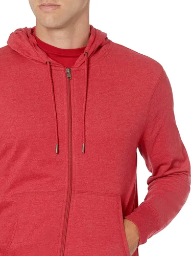 Vista 4 de Tienda Essentials - Sudadera ligera con capucha y cremallera para hombre