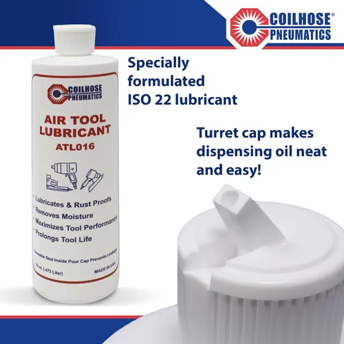 Vista 2 de Coilhose Pneumatics Lubricante para herramientas neumáticas, botella de 16 onzas (lubricante ATL016, paquete de 4)